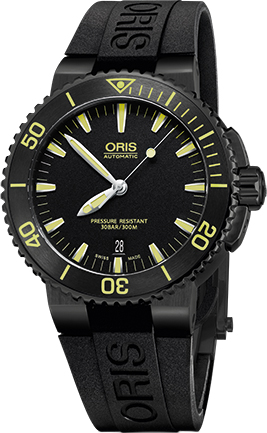 Oris Diving Self winding Automatic Black Mens Watch 73376534722RS 
