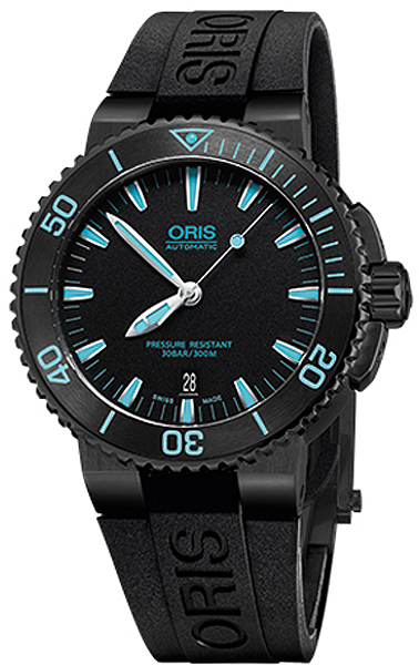 Oris Diving Self winding Automatic Black Mens Watch 73376534725RS 