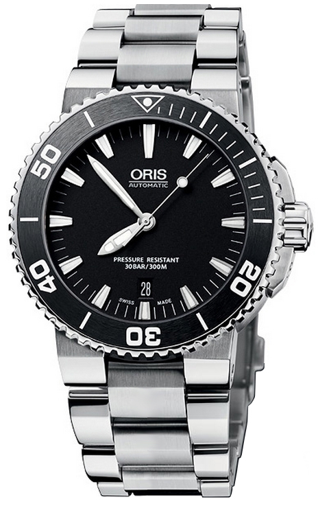 Oris Diving Self winding Automatic Black Mens Watch 73376764154MB 