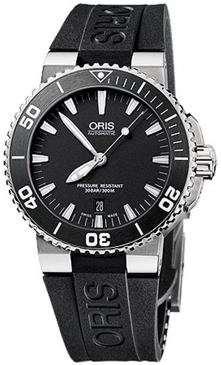 Oris Diving Self winding Automatic Black Mens Watch 73376764154RS 