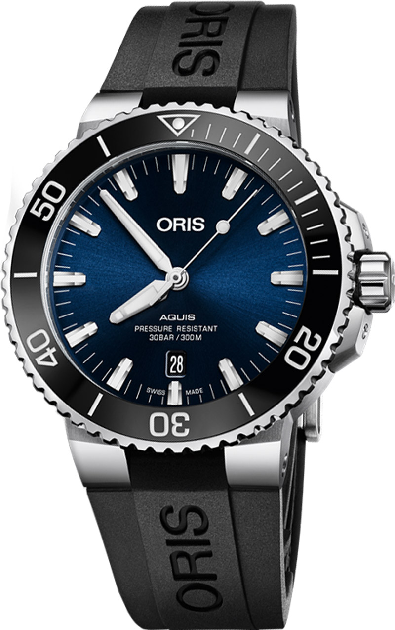 Oris Diving Self winding Automatic Blue Mens Watch 73377304135RS 