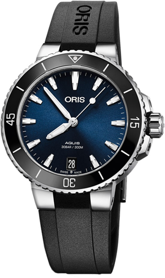 Oris Diving Self winding Automatic Blue Ladies Watch 73377314135RS 
