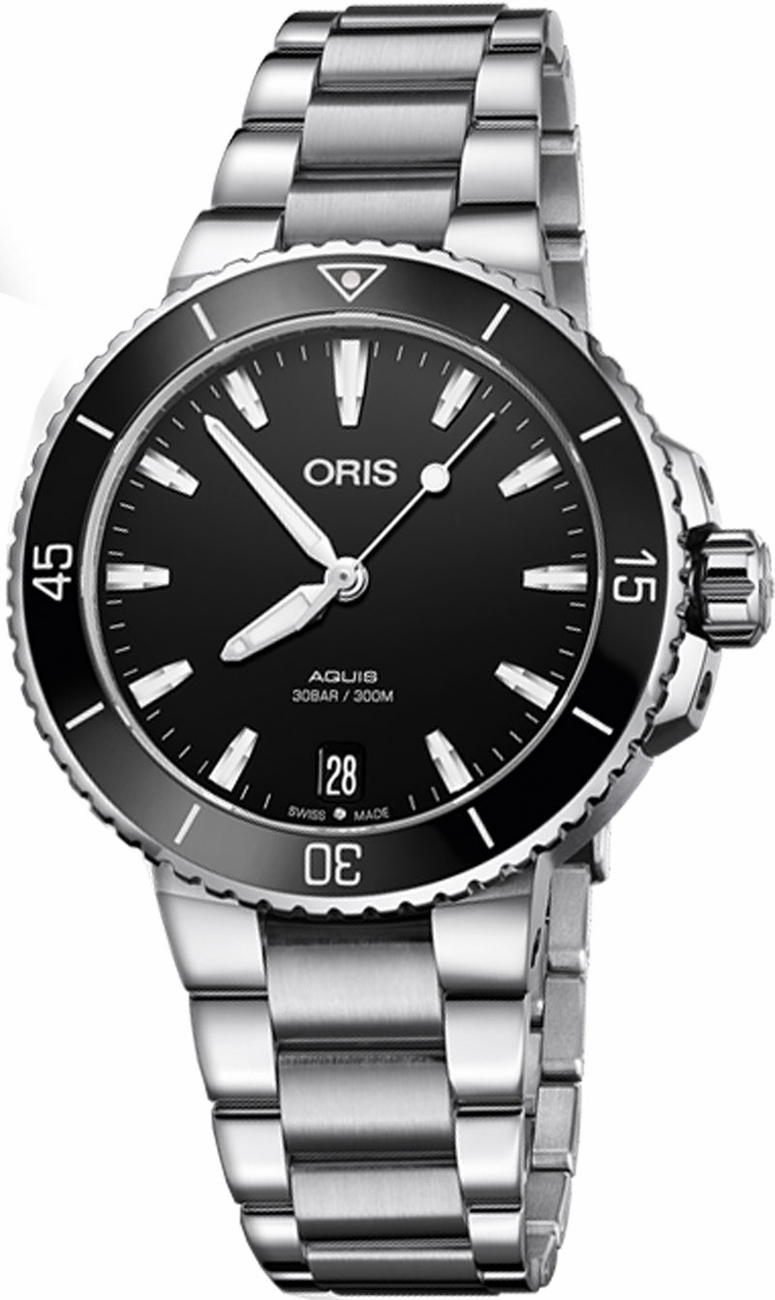 Oris Diving Self winding Automatic Black Ladies Watch 73377314154MB 