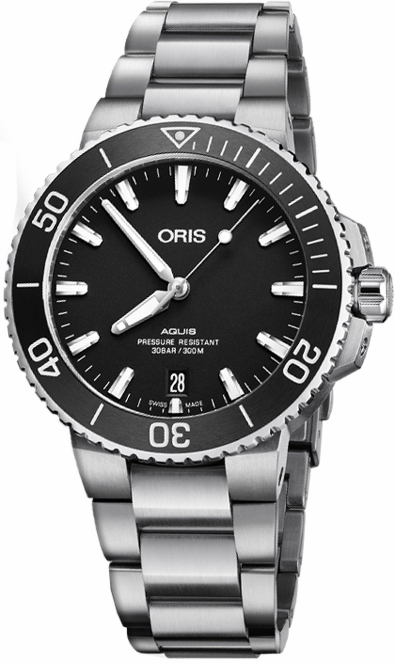 Oris Diving Self winding Automatic Black Mens Watch 73377324124MB 