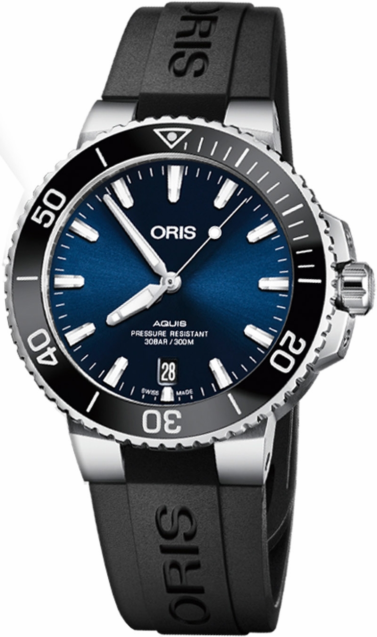 Oris Diving Self winding Automatic Blue Mens Watch 73377324135RS 