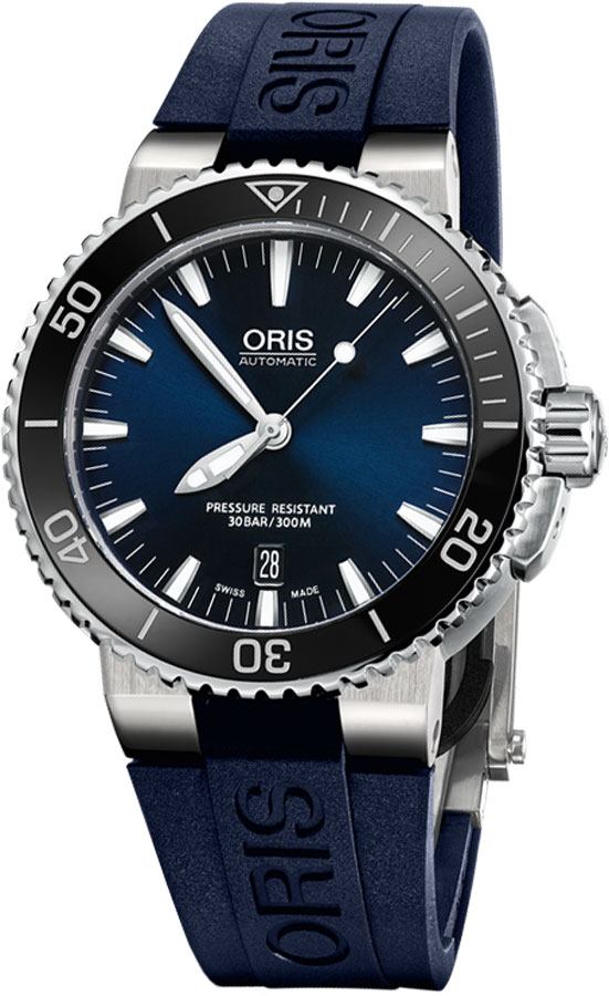 Oris Diving Self winding Automatic Blue Mens Watch 73376534135RS-BLUE 