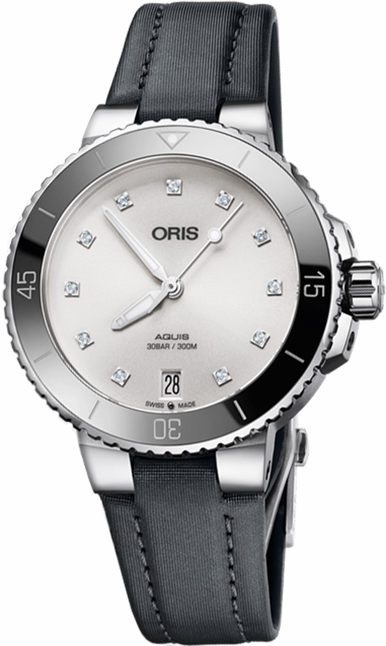 Oris Diving Self winding Automatic White Ladies Watch 73377314191FS 