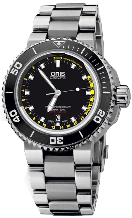 Oris Diving Self winding Automatic Blue Ladies Watch 73376754154MB 