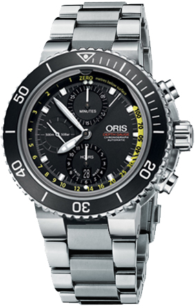 Oris Diving Self winding Automatic Black Mens Watch 77477084154MB-RS 