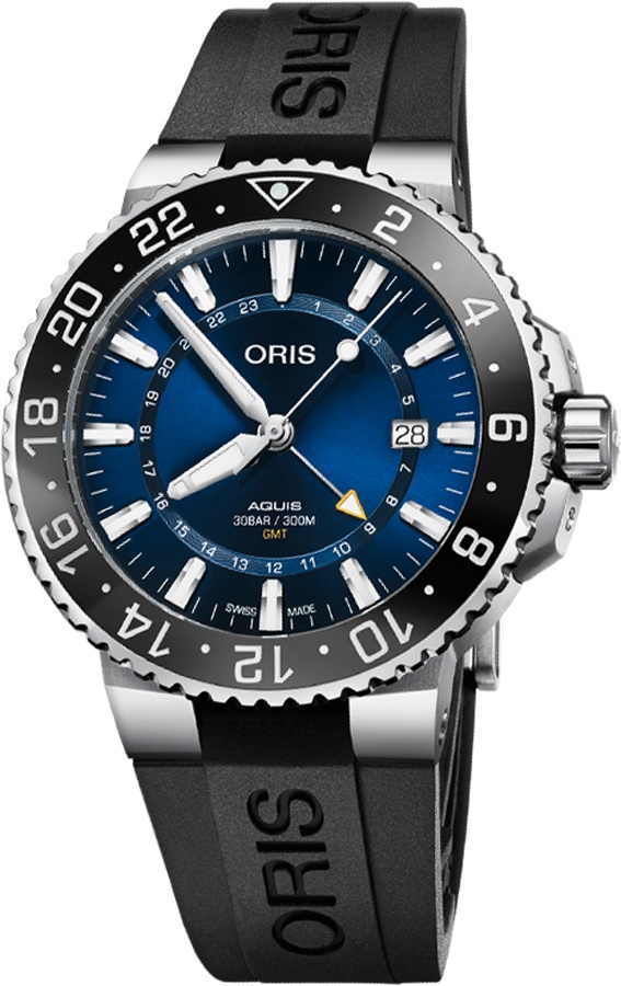 Oris Diving Self winding Automatic Blue Mens Watch 79877544135RS-BLACK 