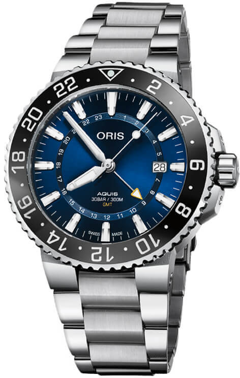 Oris Diving Self winding Automatic Blue Mens Watch 79877544135MB 