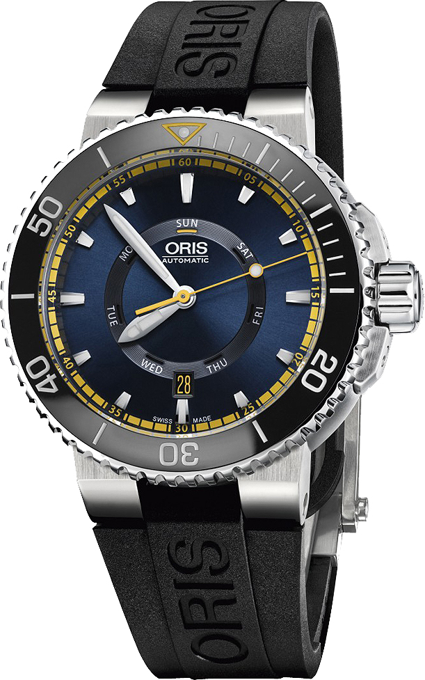 Oris Diving Self winding Automatic Blue Mens Watch 73576734185RS 