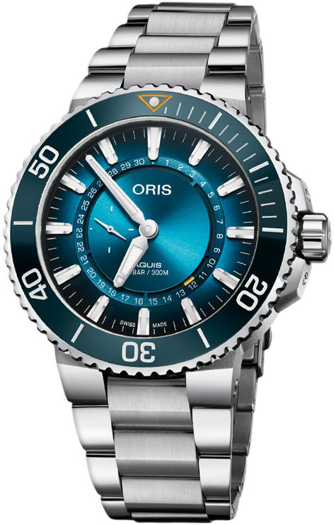 Oris Diving Self winding Automatic Blue Mens Watch 74377344185MB 