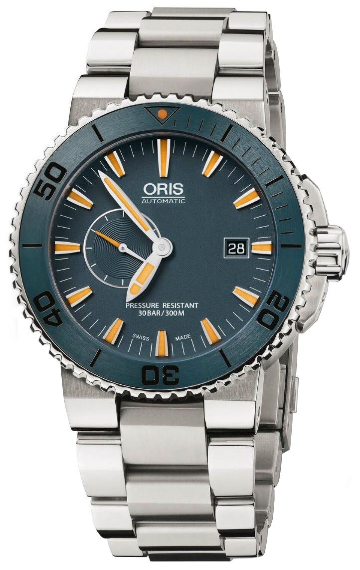 Oris Diving Self winding Automatic Blue Mens Watch 64376547185MB 