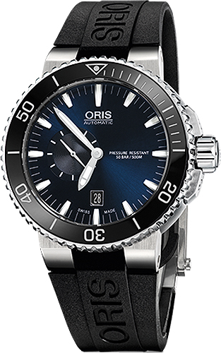 Oris Diving Self winding Automatic Blue Mens Watch 74376734135RS 