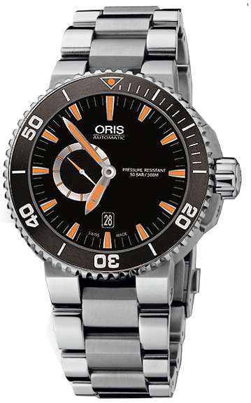 Oris Diving Self winding Automatic Black Mens Watch 74376734159MB 