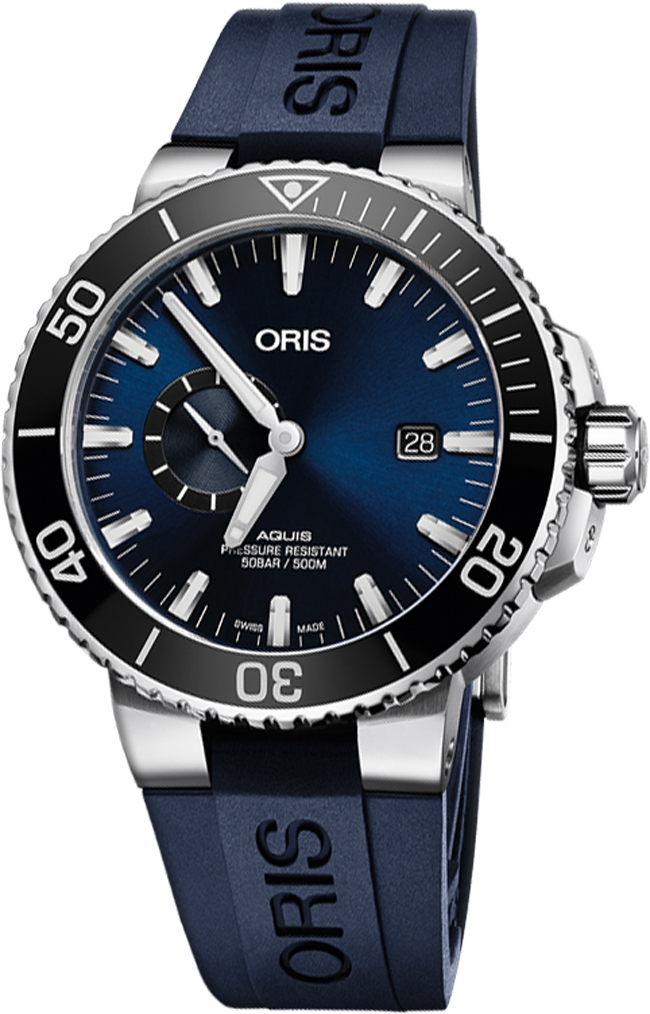 Oris Diving Self winding Automatic Blue Mens Watch 74377334135RS-BLUE 