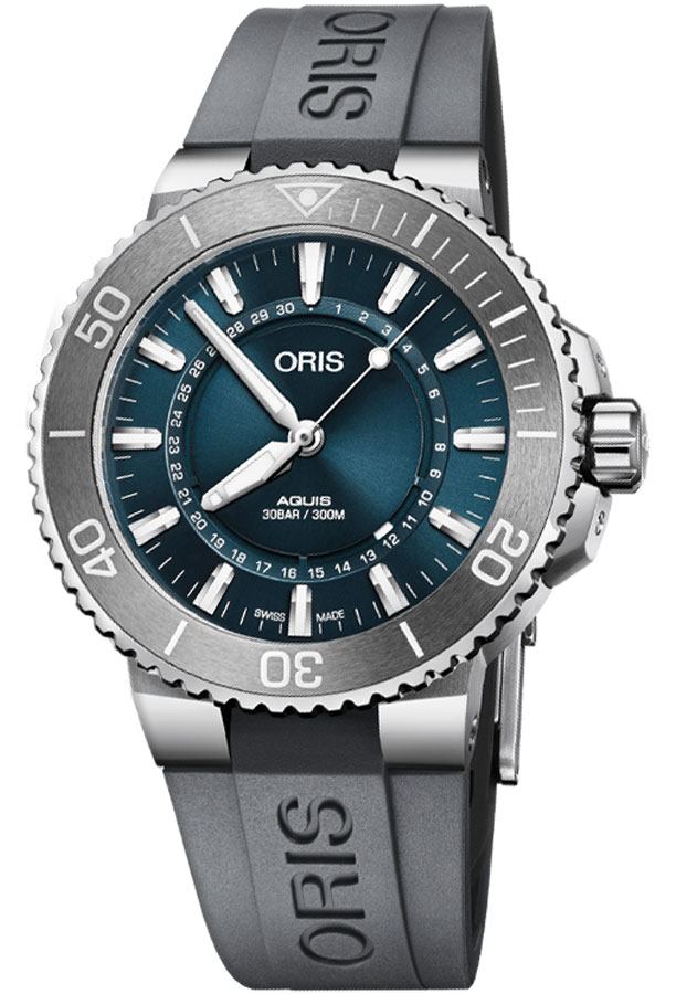 Oris Diving Self winding Automatic Blue Mens Watch 73377304125RS 