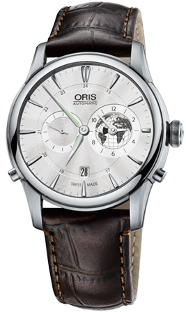 Oris Culture Self winding Automatic Silver Grey Mens Watch 69076904081LS 