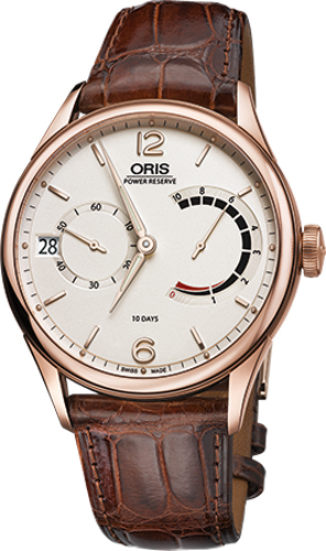 Oris Culture Manual Winding White Mens Watch 11177006061LS-BROWN 