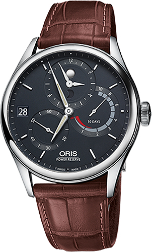 Oris Culture Manual Winding Blue Mens Watch 11277264055LS-BROWN 