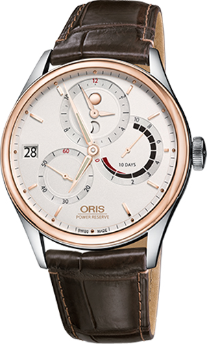 Oris Culture Manual Winding Silver Mens Watch 11277266351LS-BROWN 