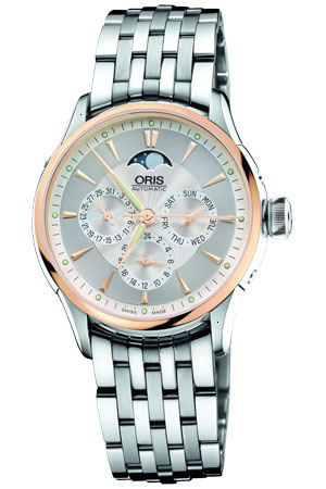 Oris Culture Self winding Automatic Silver Mens Watch 58176066351MB 
