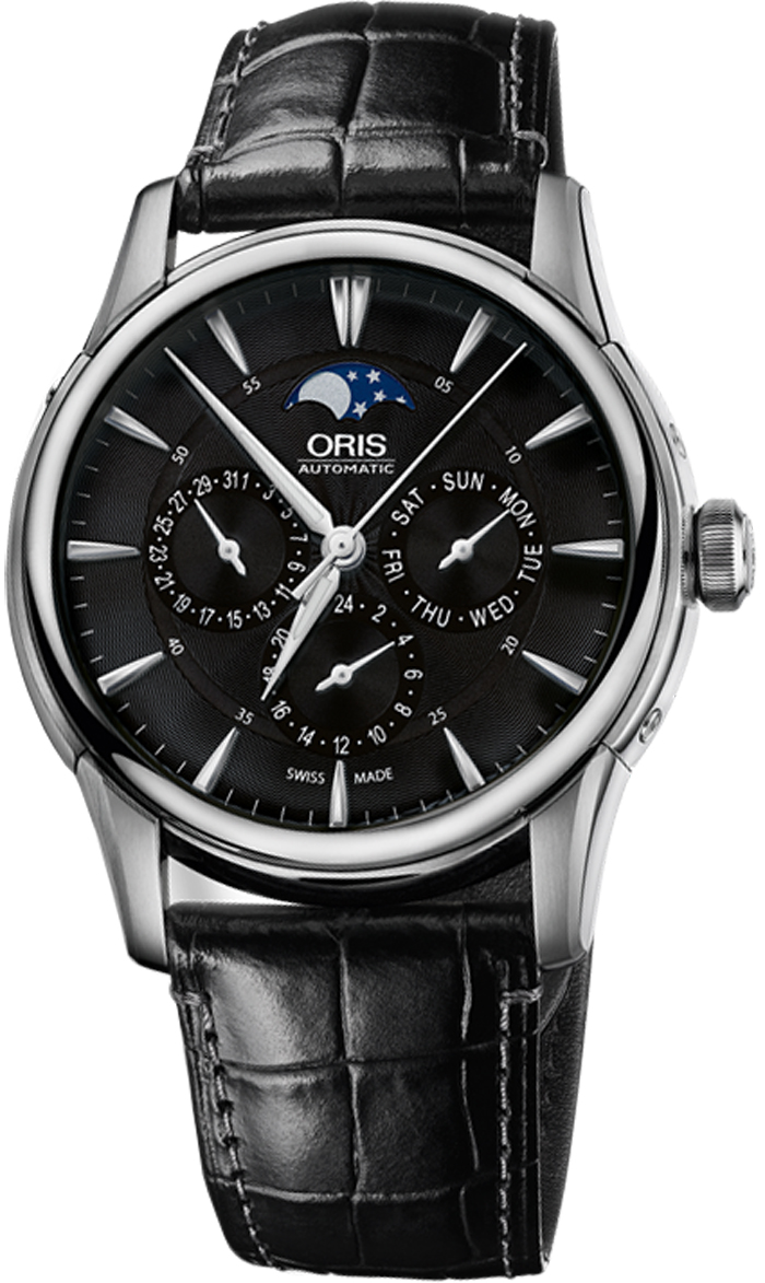 Oris Culture Self winding Automatic Black Mens Watch 78177034054LS 