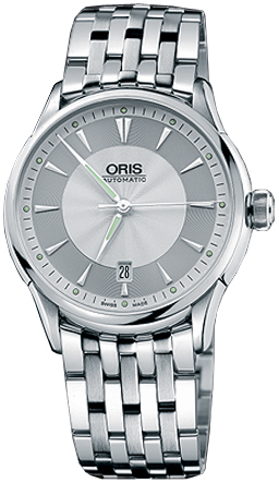Oris Culture Self winding Automatic Silver Grey Watch 73375914051MB 
