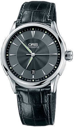 Oris Culture Self winding Automatic Silver Grey Watch 73375914054LS 