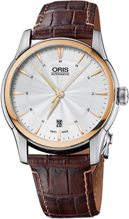 Oris Culture Self winding Automatic Silver Watch 73376706351LS 
