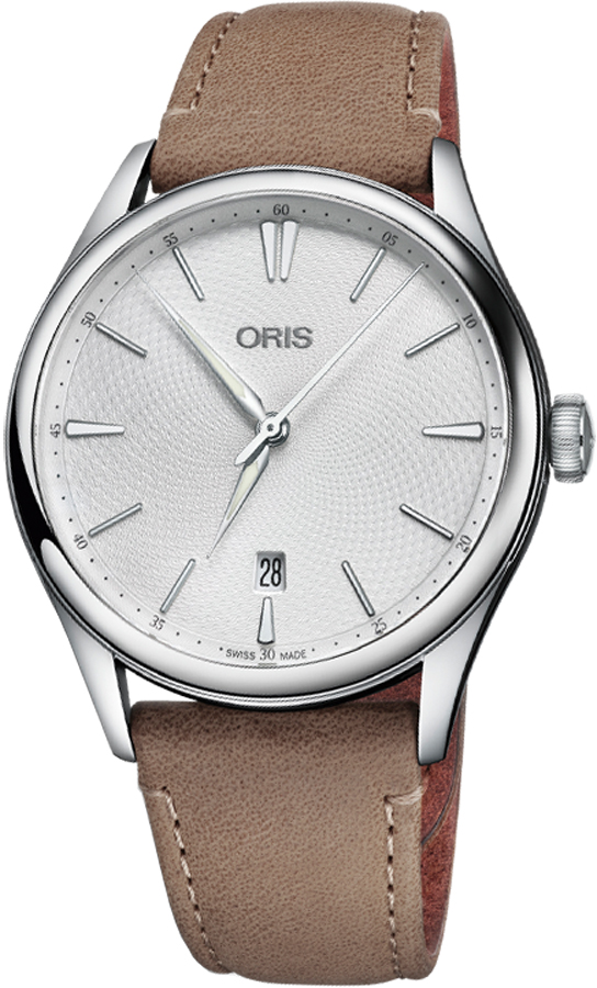 Oris Culture Self winding Automatic Grey Mens Watch 73377214051LS-BEIGE 
