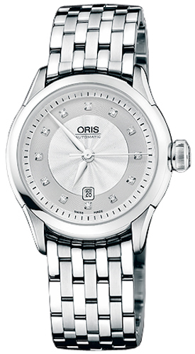Oris Culture Self winding Automatic Silver Ladies Watch 56176044091MB 