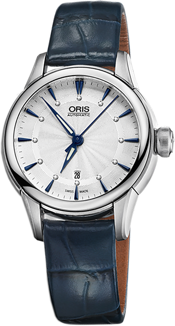 Oris Culture Self winding Automatic Silver Ladies Watch 56176874031LS 