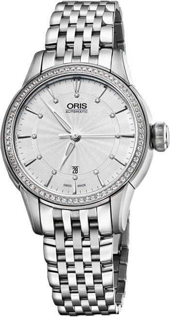 Oris Culture Self winding Automatic Silver Ladies Watch 56176874951MB 