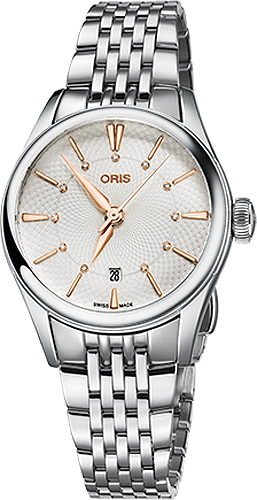 Oris Culture Self winding Automatic Silver Ladies Watch 56177224031MB 