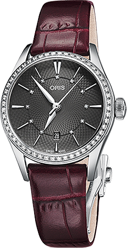 Oris Culture Self winding Automatic Grey Ladies Watch 56177224953LS 