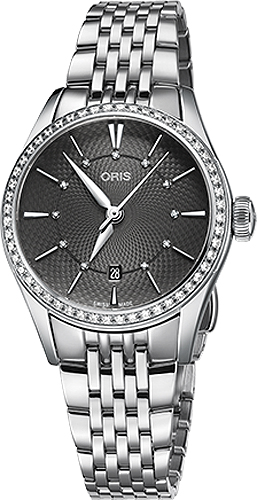 Oris Culture Self winding Automatic Grey Ladies Watch 56177224953MB 