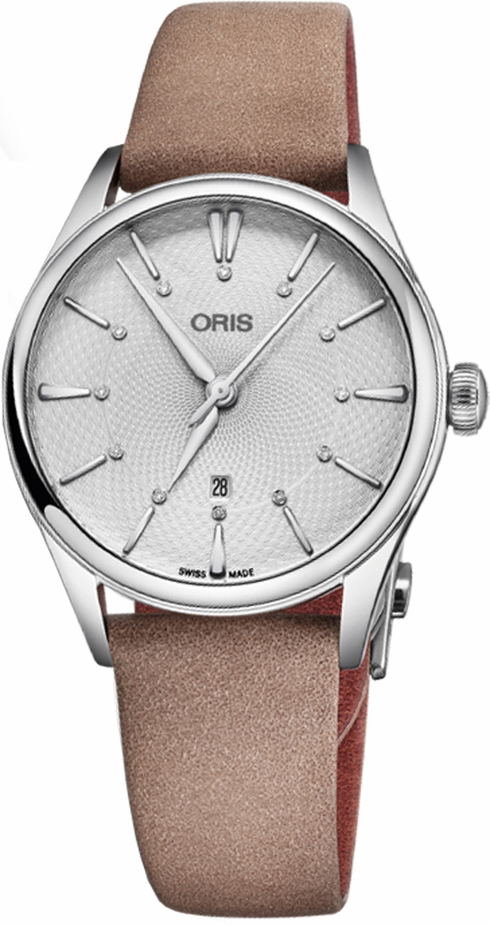Oris Culture Self winding Automatic Silver Ladies Watch 56177244051LS-BEIGE 