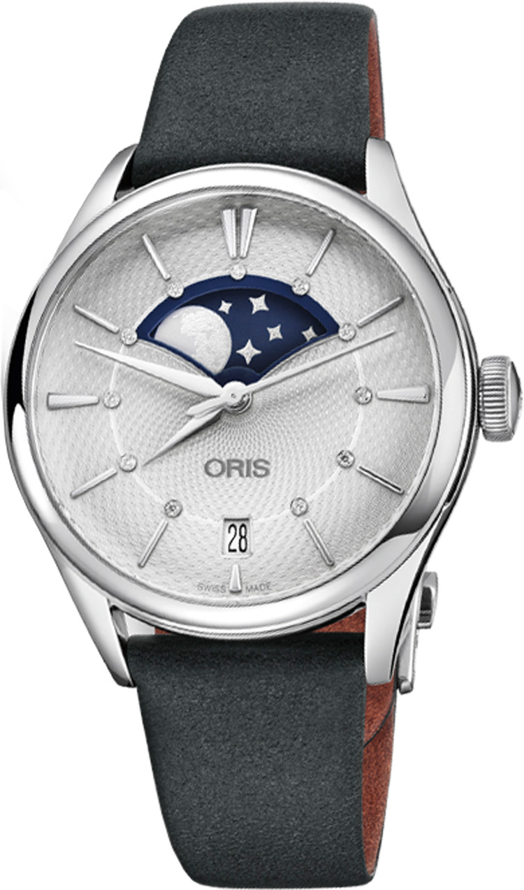 Oris Culture Self winding Automatic Silver Ladies Watch 76377234051LS 