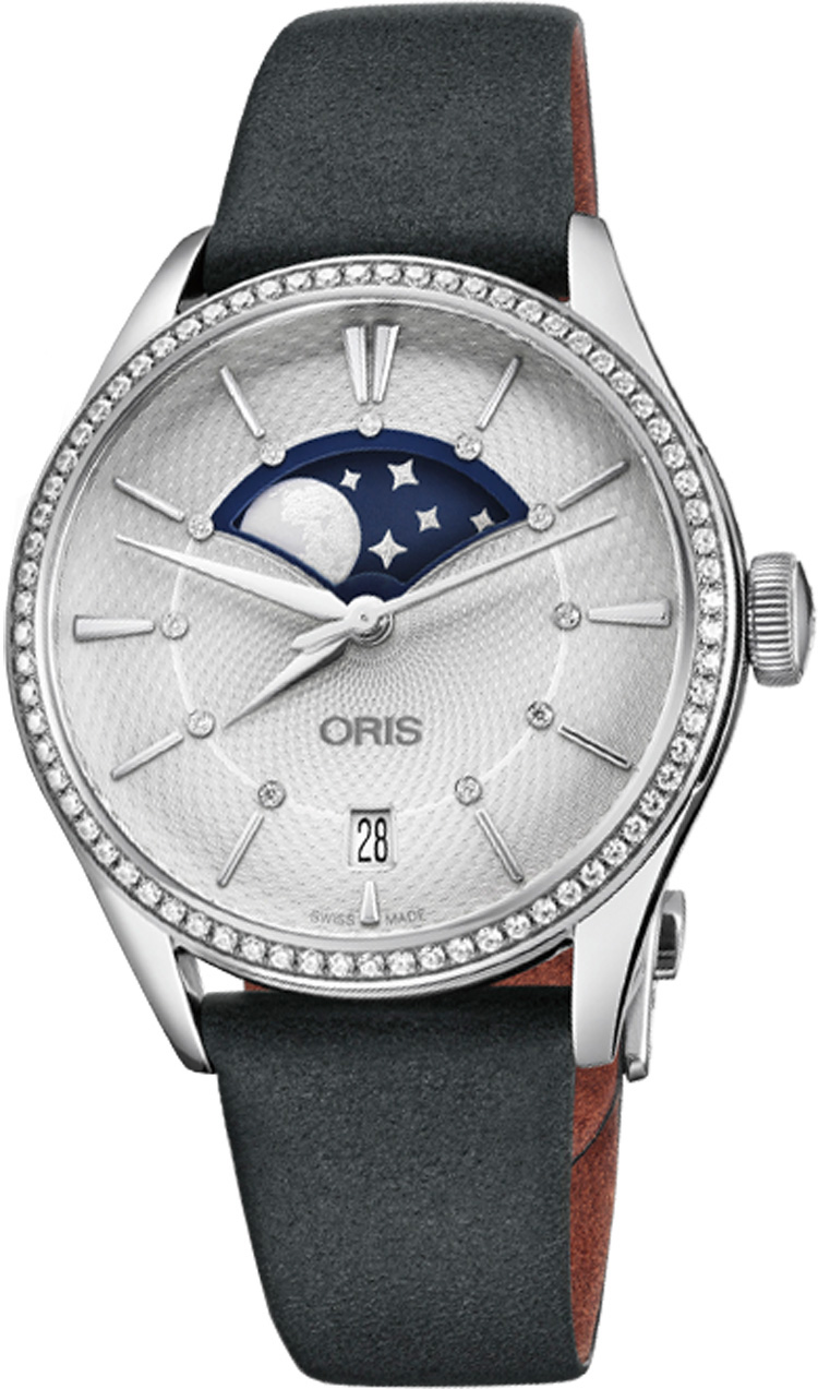 Oris Culture Self winding Automatic Silver Ladies Watch 76377234951LS 