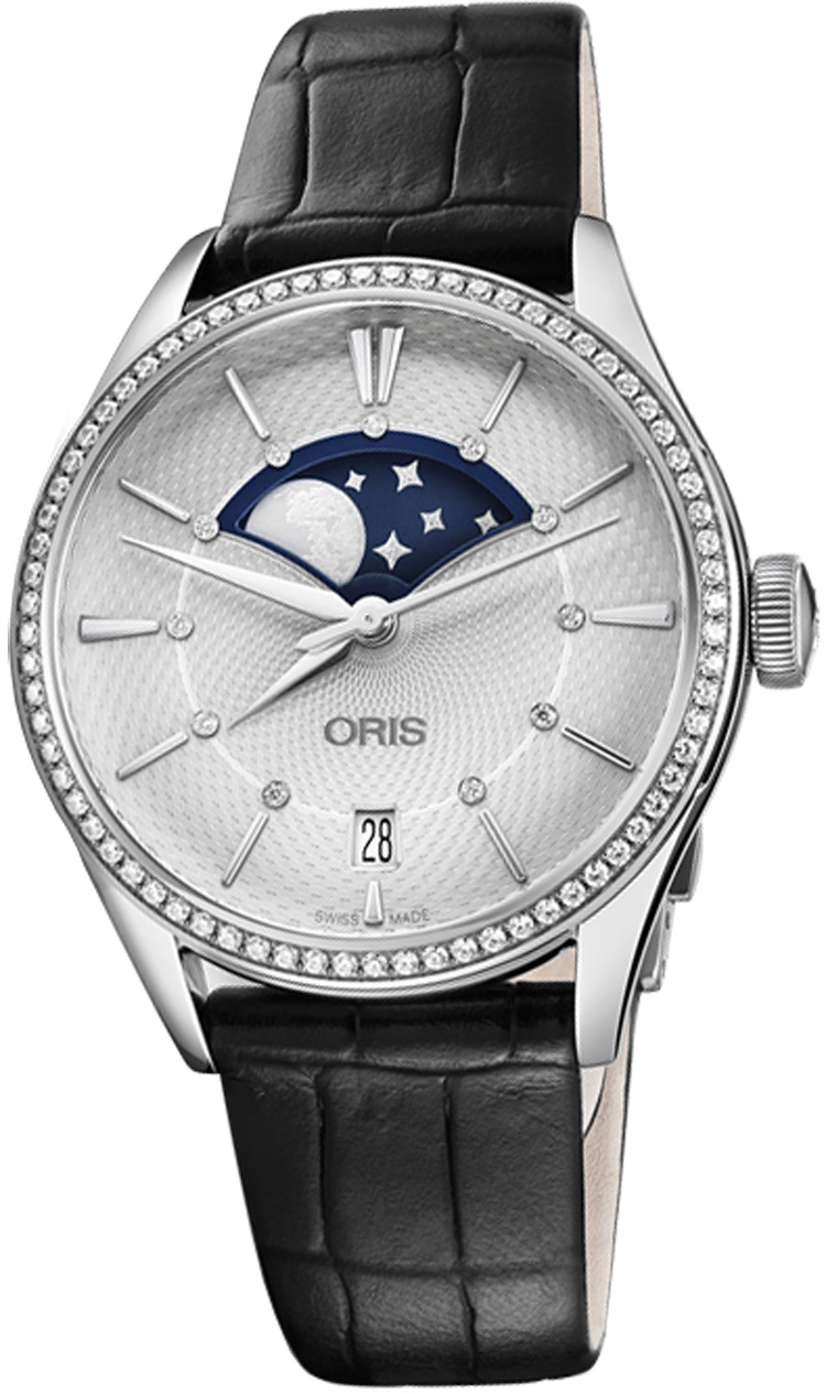 Oris Culture Self winding Automatic Silver Watch 76377234951LS-BLACK 