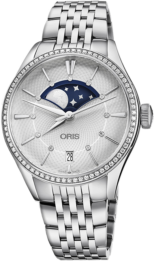 Oris Culture Self winding Automatic Silver Mens Watch 76377234951MB 
