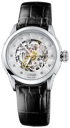 Oris Culture Self winding Automatic Silver Ladies Watch 56076044019LS 