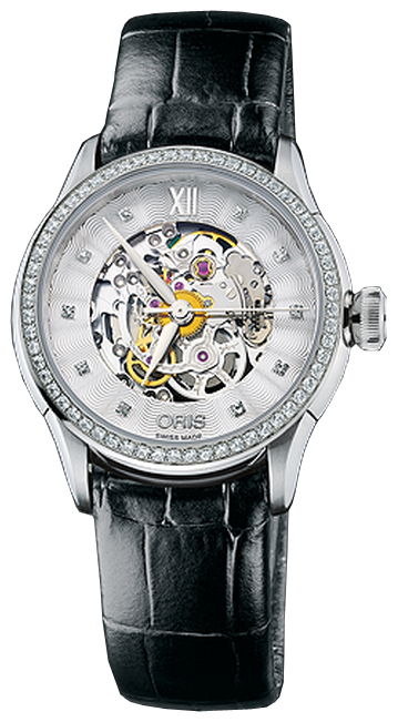 Oris Culture Self winding Automatic Silver Ladies Watch 56076044919LS 