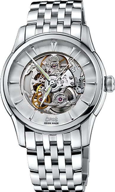 Oris Culture Self winding Automatic Silver Mens Watch 73476704051MB 