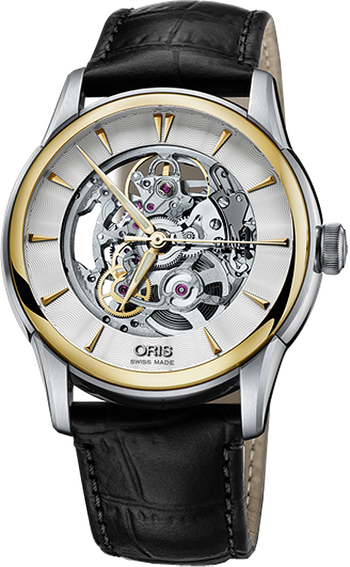 Oris Culture Self winding Automatic Silver Mens Watch 73476704351LS-BLACK 