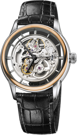 Oris Culture Self winding Automatic Skeleton Mens Watch 73476846351LS 