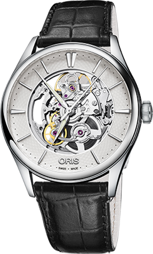 Oris Culture Self winding Automatic Silver Mens Watch 73477214051LS 
