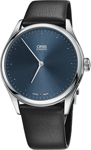 Oris Culture Self winding Automatic Black Silver Watch 73277124085LS 